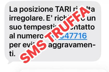 Allerta truffe: falsi messaggi sulla TARI