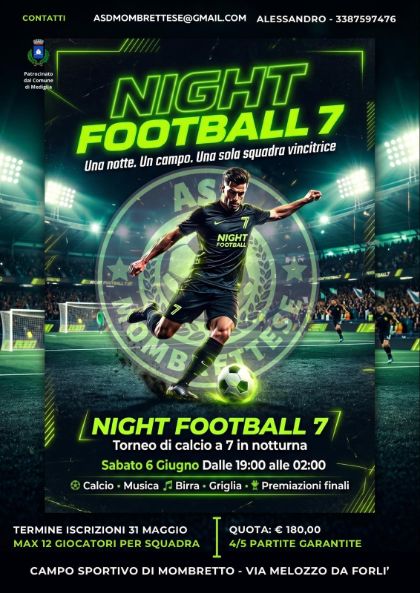 ⚽🌙 NIGHT FOOTBALL 7 – Torneo di Calcio a 7 in Notturna