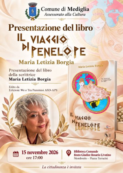 📚 “IL VIAGGIO DI PENELOPE” della scrittrice Maria Letizia Borgia