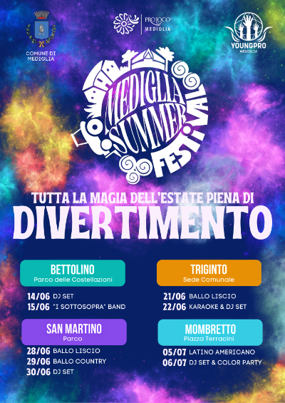 Calendario Mediglia Summer Festival 