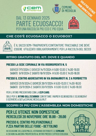 locandina ecuosacco utenze non doemstiche polifunzionale